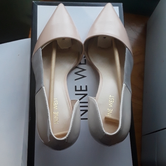 NINE WEST SHOES SIZE 7.5 M NATURAL - Picture 5 of 8